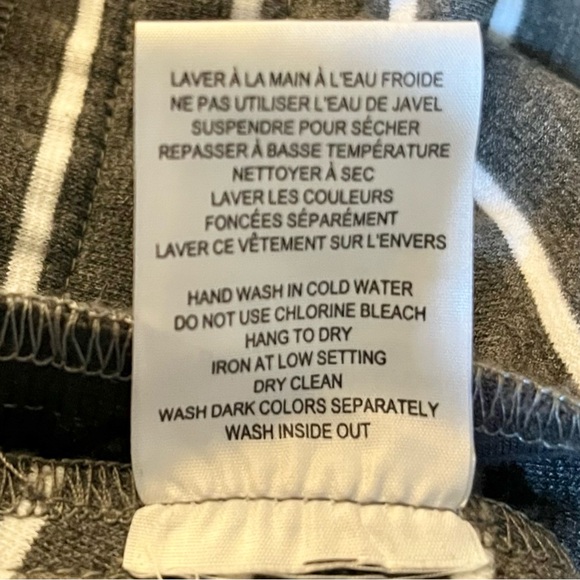 AE Sport~Nautical Striped Blazer~Size 14~Grey with White Stripes - Picture 9 of 9